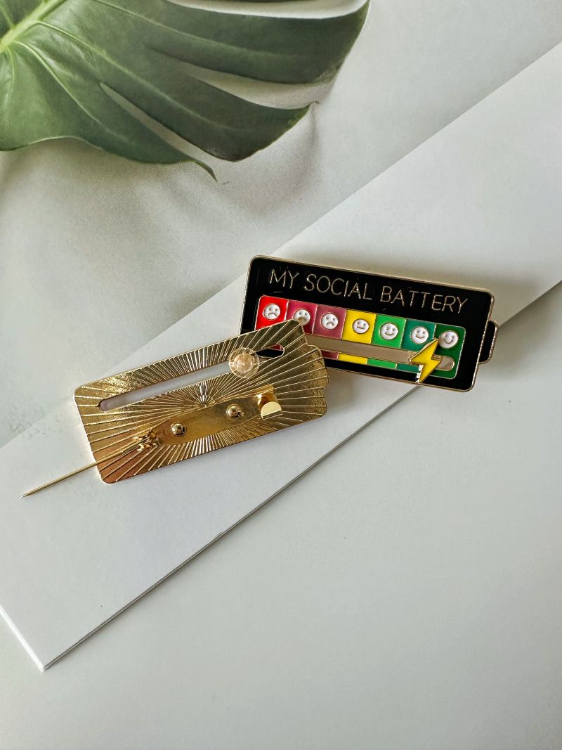 Social Battery Pin