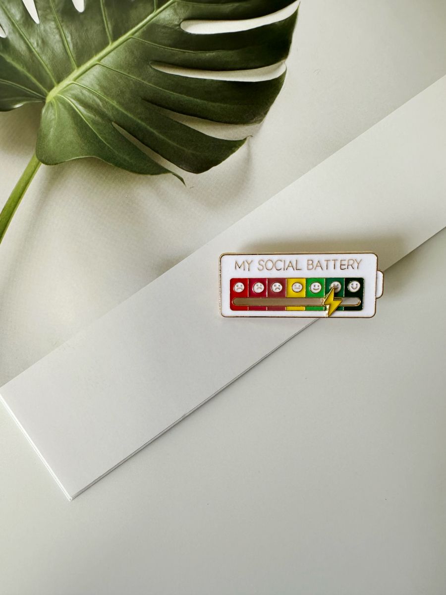 Social Battery Pin